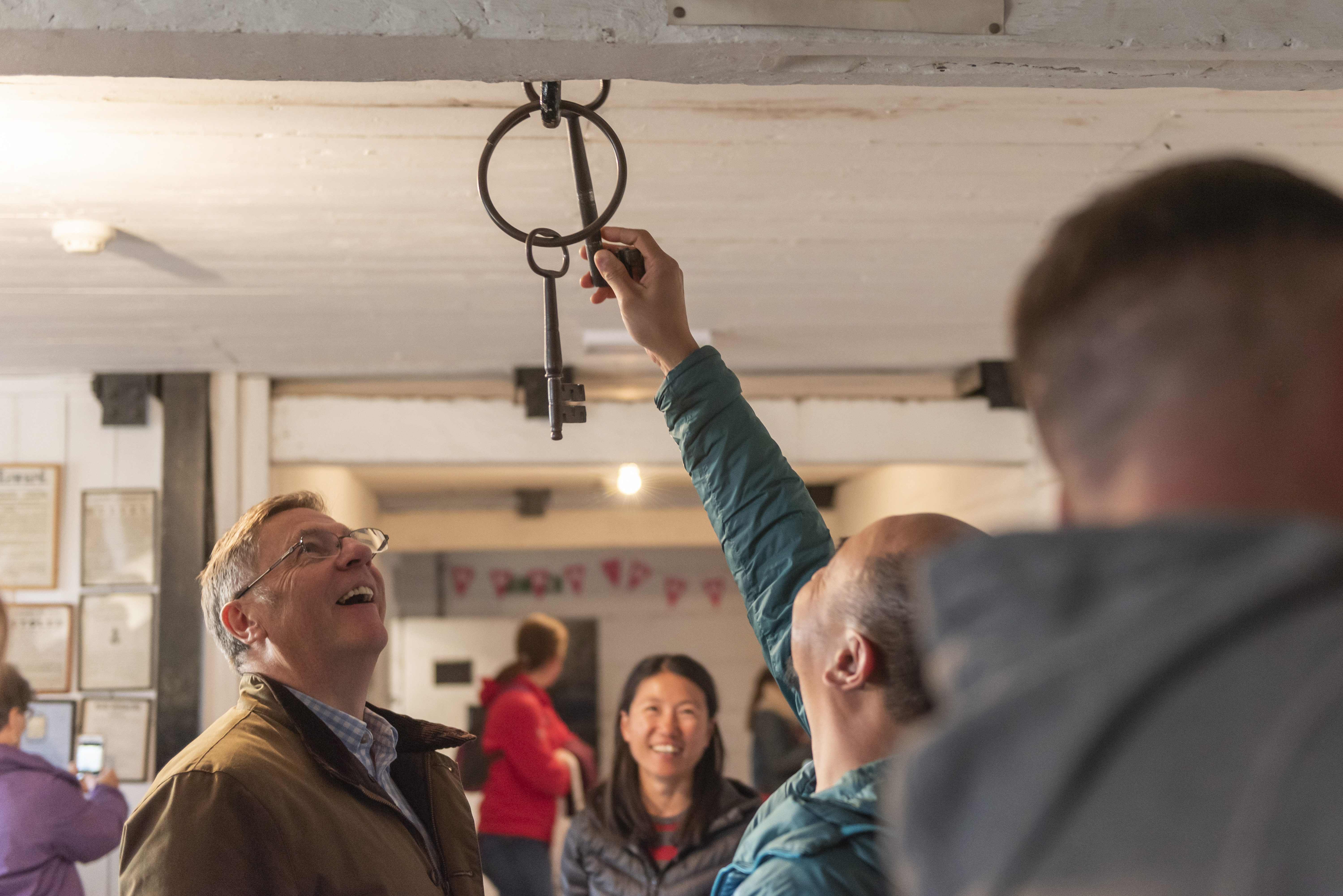 Heritage Open Days people took at an old key artifact 