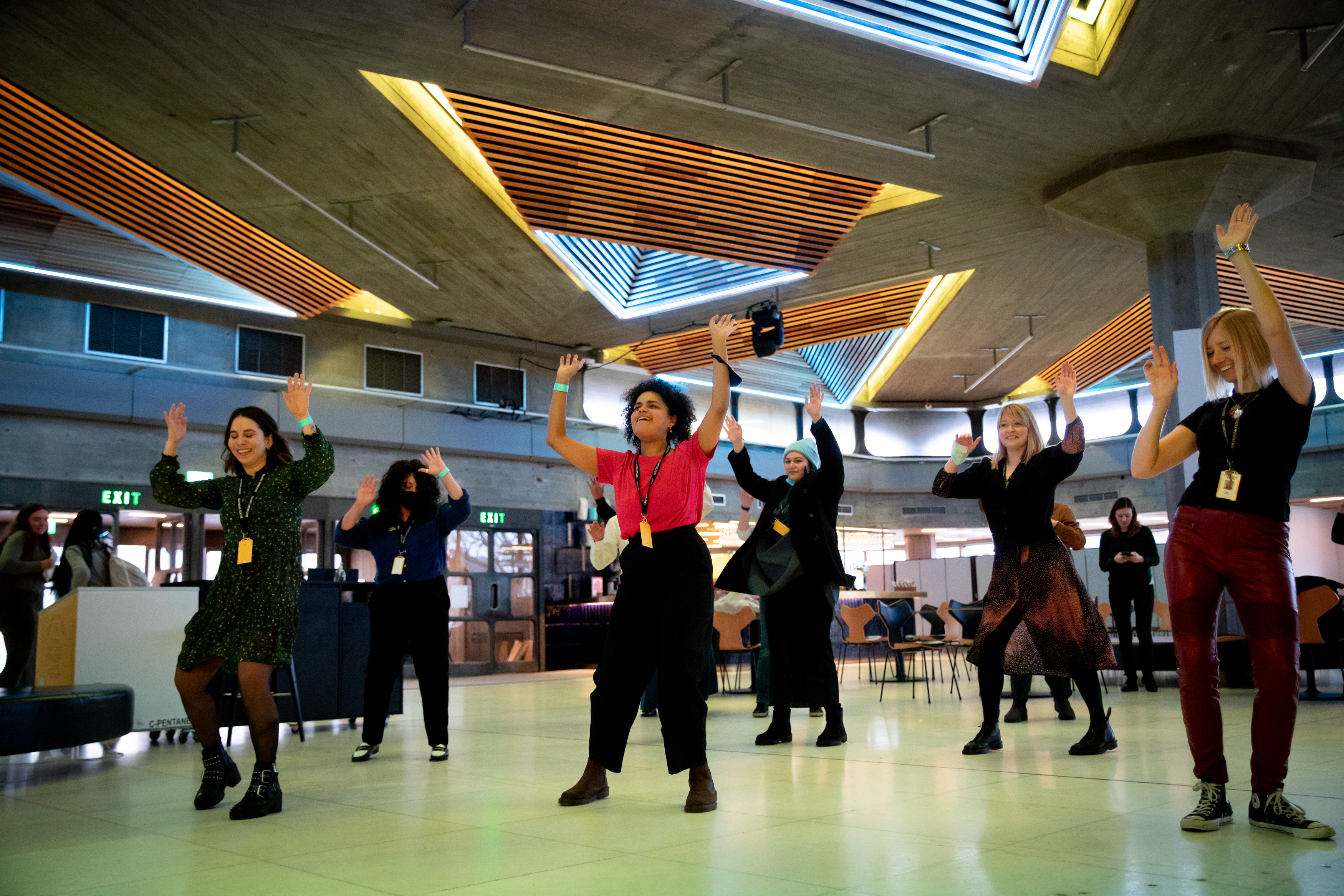 People dancing during Mix and Move session