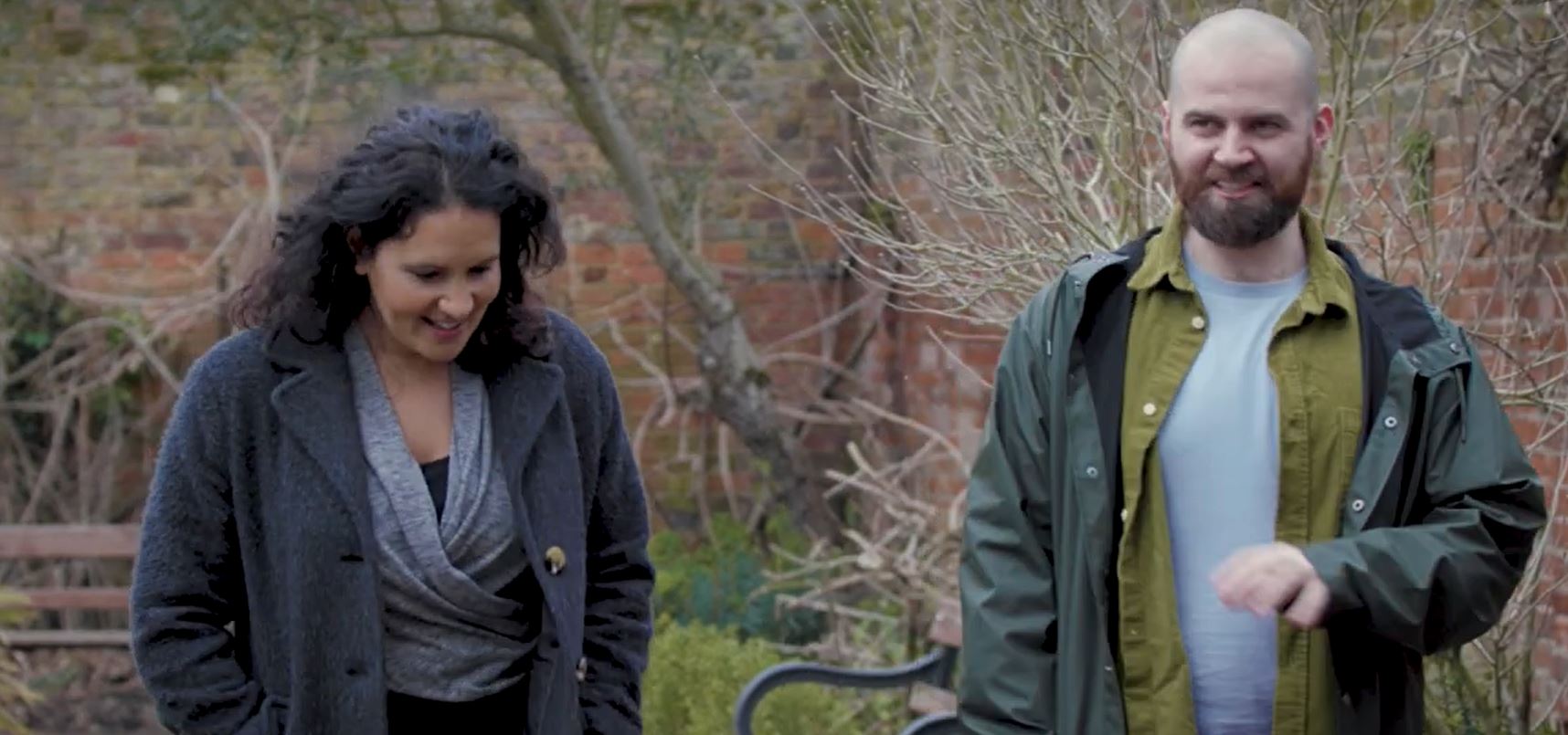 Dr Radha walks with Link Worker Simon 